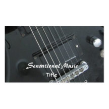 Gitarren-sensationelle Musik Visitenkartenvorlage