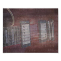 Gitarrenaufnahmen grunged Musik verblaßten Photographien