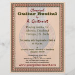 Gitarrenerwägungsgrund oder Konzert-Flyer