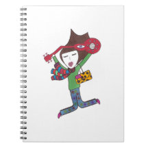 Gitarrenmädchennotizbuch