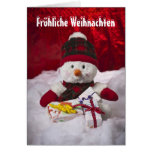 Glad Christmas Schneemann karten