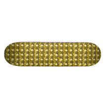 Glänzende Goldschleifen Individuelle Skatedecks