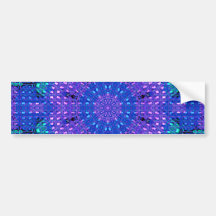 Glaseffekt-Mosaik lila/Blau Autoaufkleber