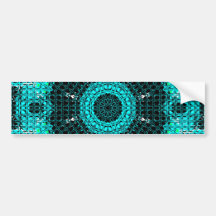 Glaseffekt-MosaikAquamarine Auto Sticker