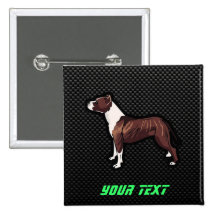 Glattes Pitbull Anstecknadelbutton