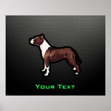Glattes Pitbull Posterdruck