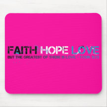 Glauben-Hoffnungs-Liebe Mousepad