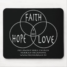 Glauben-Hoffnungs-Liebe-Ratten-Matte Mousepads