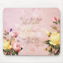 Glauben-Hoffnungs-und Liebe-Rosen Mousepads