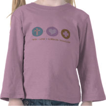Glauben-Liebe-chirurgische Technologie T-shirt