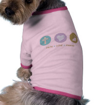 Glauben-Liebe-Fischerei Hund T Shirt