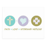 Glauben-Liebe-Veterinärmedizin Postkarten