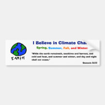 Glauben Sie an Klimawandel-Autoaufkleber