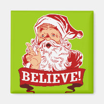 Glauben Sie an Weihnachtsmann Magnete