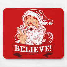 Glauben Sie an Weihnachtsmann Mauspad