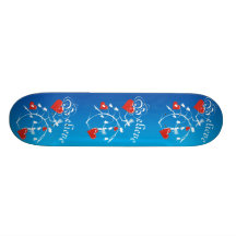 Glauben Sie Silhouette-FeenSkateboard Bedrucktes Skateboard
