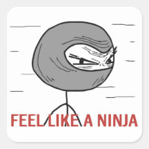 Glauben Sie wie ein Ninja Sticker