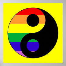 GLBT YinYang Posterdrucke