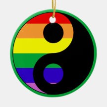 GLBT YinYang Weinachtsornamente