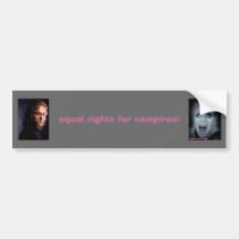 gleiche Rechte für Vampire! Autosticker