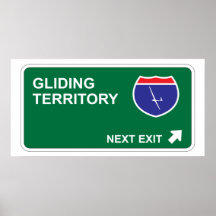 Gleitener folgender Ausgang Plakate