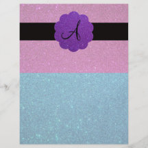 Glittermonogramm Flyer Druck