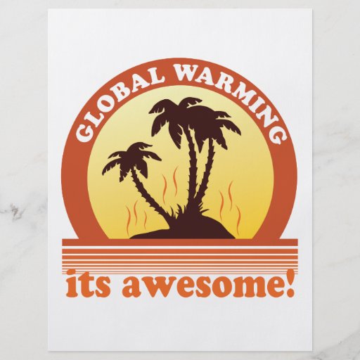 globale Erwärmung Flyer