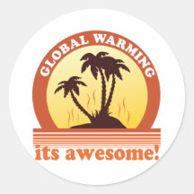 globale Erwärmung Sticker