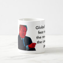 Globale Erwärmungs-Furcht-Händler Teetasse