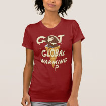 Globale Erwärmungs-schmelzende Eiscremeweltsatire t-shirts