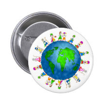 Globale Geburt Christis-Kinder Anstecknadelbutton