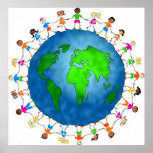 Globale Kinder Plakate