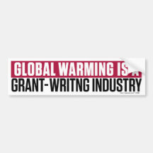 Globaler Erwärmungc$grant-writing-Stoßaufkleber Auto Aufkleber