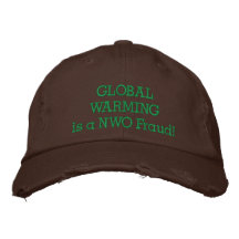 GLOBALES WARMINGis ein NOW Betrug! Bestickte Kappe