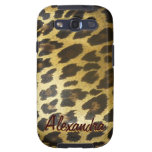 Glossy Leopard Print Custom Name casemate hüllen