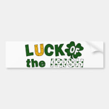 Glück des irischen des St Patrick TagesAutoaufkleb