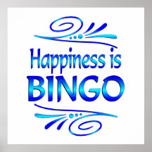 Glück ist BINGO Plakatdrucke