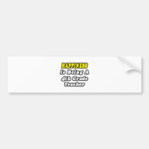 Glück ist ein 4. Grad-Lehrer Autosticker