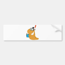 Glücklich-Bücherwurm-durch-ein-Idee Autosticker