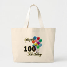 Glückliche 100. Geburtstags-Taschen-Tasche
