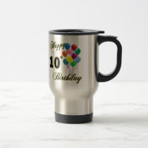 Glückliche 10. Geburtstags-Geschenke und Geburtsta Kaffee Tassen