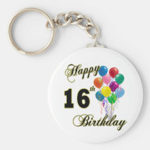 Glückliche 16. Geburtstags-Geschenke und Geburtsta Schlüsselband