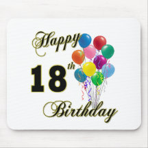 Glückliche 18. Geburtstags-Geschenke Mauspads