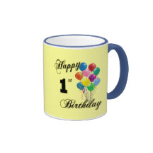 Glückliche 1. Geburtstags-Geschenke und Geburtstag Tasse