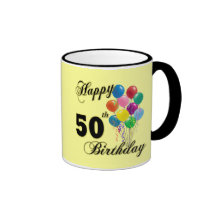 Glückliche 50. Geburtstags-Geschenke und Geburtsta Tee Tassen