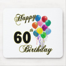 Glückliche 60. Geburtstags-Geschenke und Geburtsta Mauspad
