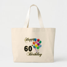 Glückliche 60. Geburtstags-Taschen-Tasche