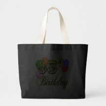 Glückliche 65. Geburtstags-Taschen-Tasche