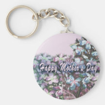 Glückliche Blumen der Mutter Tages Schlüsselbänder