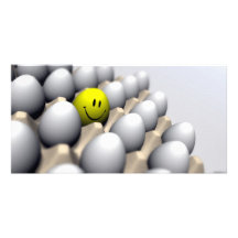 Glückliche Ei-Foto-Karte Individuelle Photo Karte